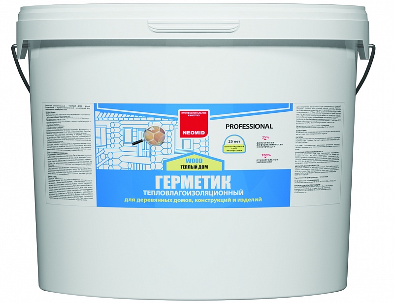 Герметик строительный Теплый дом Wood Professional 3 кг