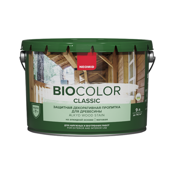 BIO COLOR CLASSIC Декоративная пропитка, Бесцветный 9л
