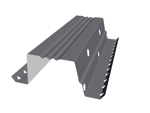 Планка опорная фальц PRO 0,35 м Ral 7004
