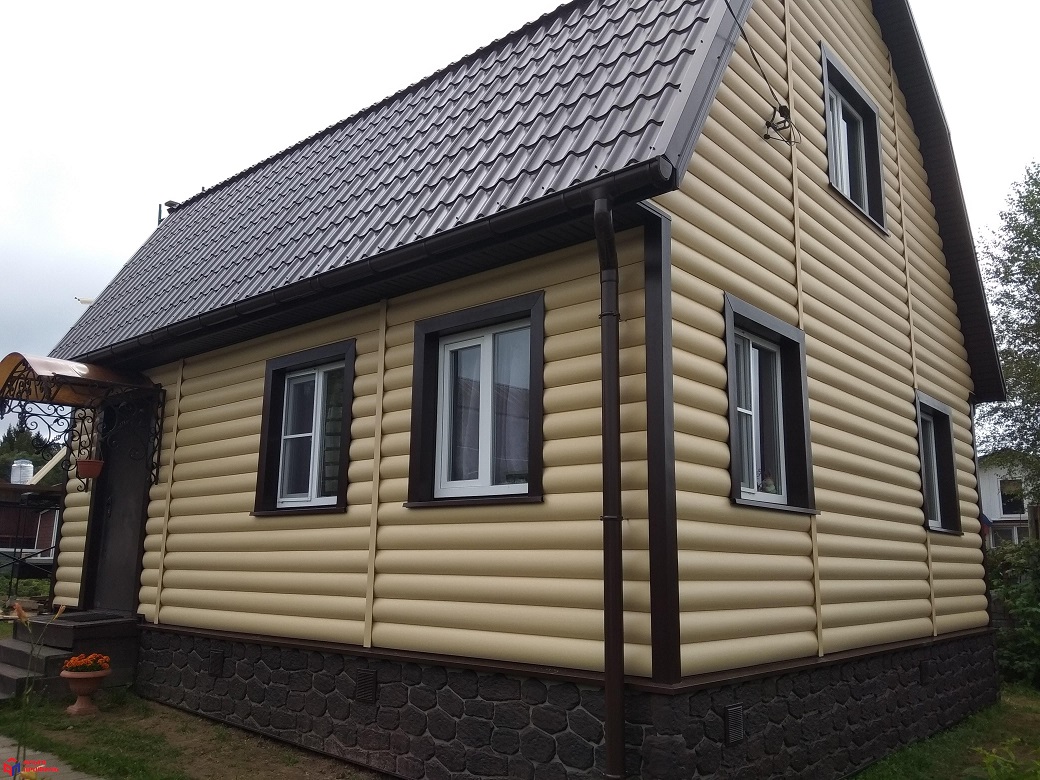 Сайдинг Blockhouse виниловый BH-01 однопереломный