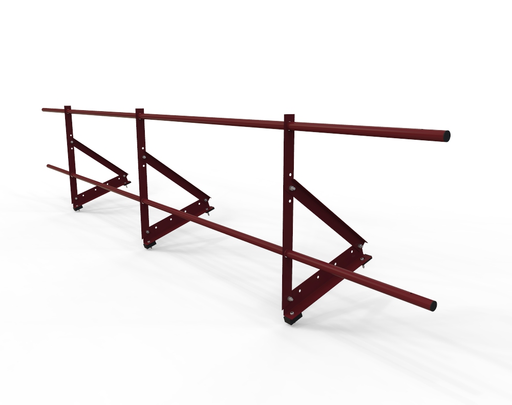 Ограждение Эконом H=0.9м 3м для металлочерепицы Ral 3005