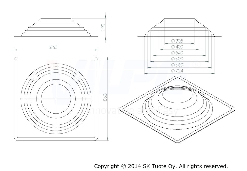 Уплотнитель ROOFSEAL MAXI 330-660 мм
