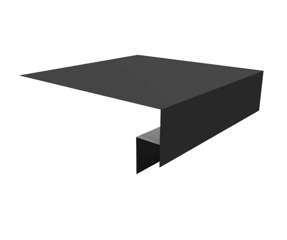 Планка околооконная сложная 200х50х18 (j-фаска) L=3м Velur X 0,5мм Ral 7016