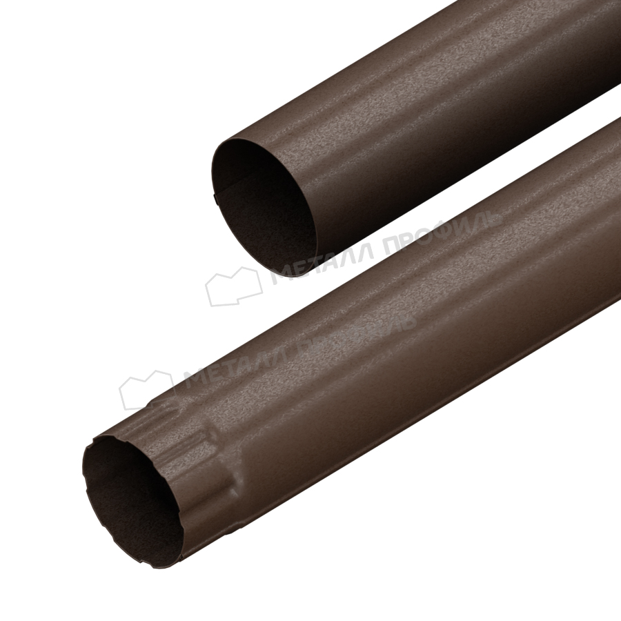 Труба водосточная Foramina Freeze D=100 мм L=3м Matt Dark brown