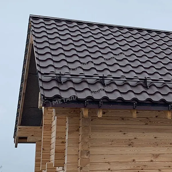 Металлочерепица Монтерроса-M Puretan 0,5 мм Ral 8017
