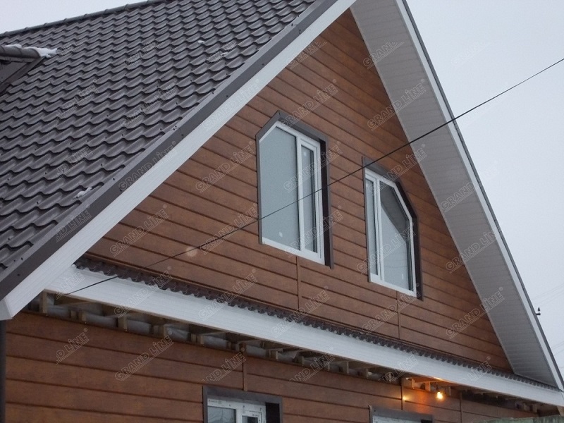 Сайдинг ЭкоБрус Rooftop бархат 0,5 мм Ral 7024
