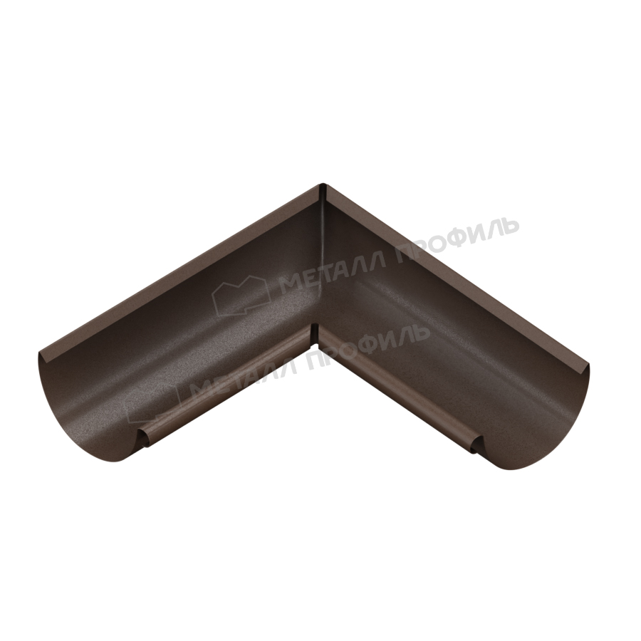 Угол желоба внутренний 90° Foramina D=125мм Freeze Matt Dark brown