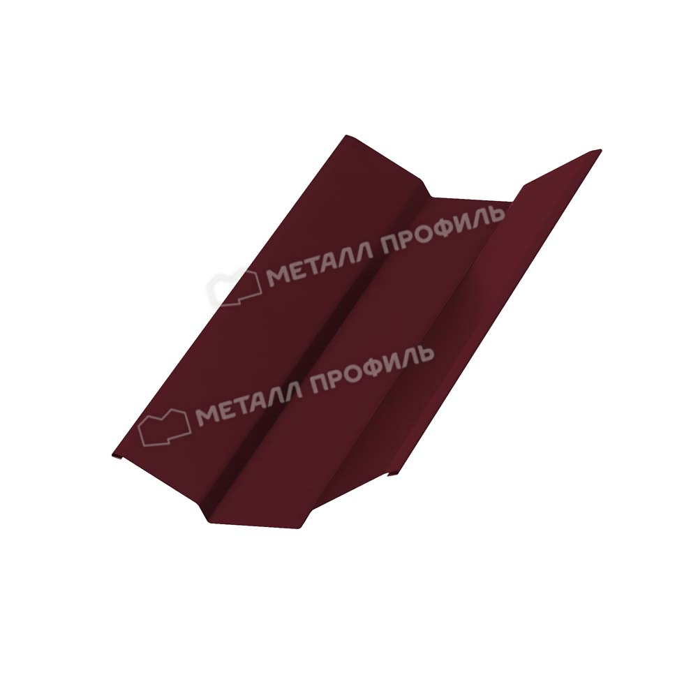 Планка ендовы верхняя 76х76 VikingMP E 0,5 мм Ral 3005