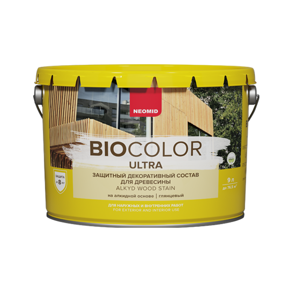 BIO COLOR ULTRA Декоративный состав, Бесцветный 9л