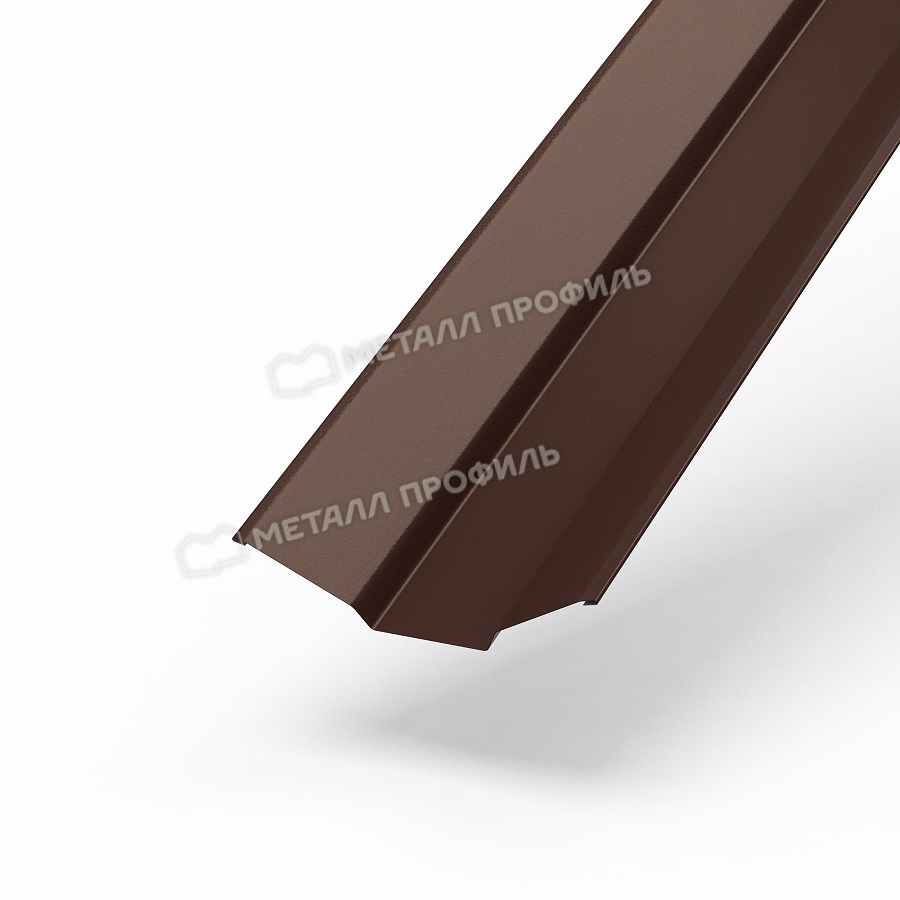 Планка ендовы верхняя 76х76 Puretan 0,5 мм Ral 8017