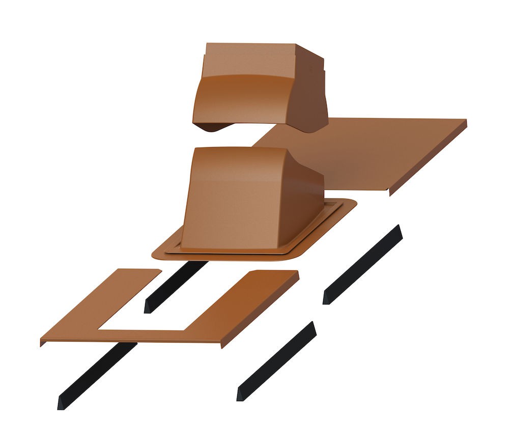 Проходной элемент с окантовкой PIIPPU MODULAR Кирпичный
