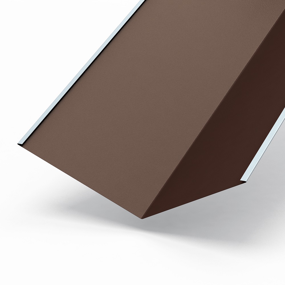 Планка ендовы нижняя 298х298 Puretan 0,5 мм Ral 8017