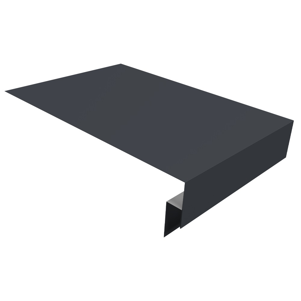 Планка околооконная сложная 250х50х18 (j-фаска) L=2м Satin Matt 0,5мм Ral 7024