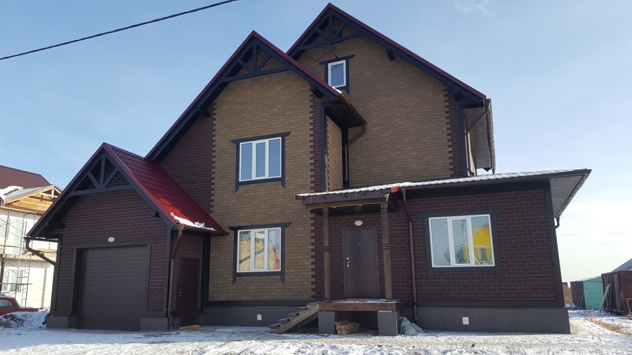 Hauberk Кирпич Фасадная плитка 2 м2 Античный